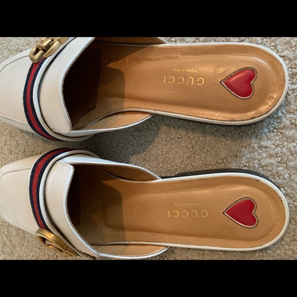 Gucci White Leather Betis Glamour/NS - Picture 7 of 8